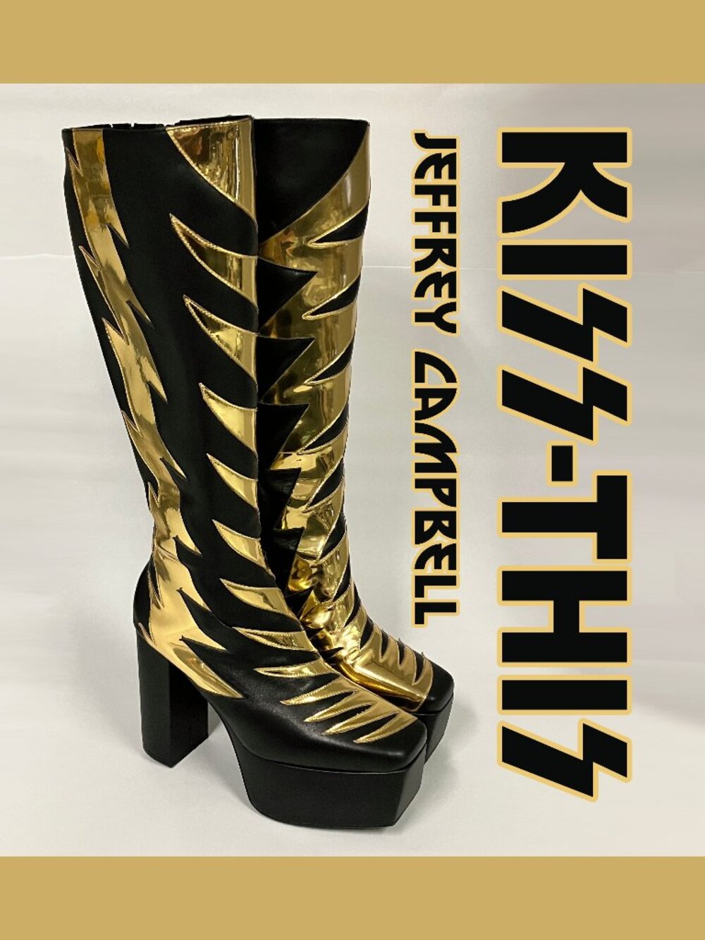 *BARELY WORN* S/S 2022 Jeffrey Campbell KISS-THIS Platform Boots, 8.5. HAWT!